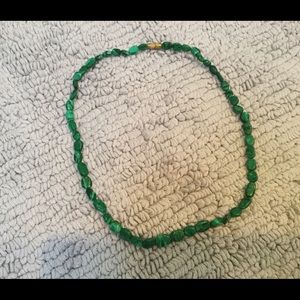 Green Banded Agate Necklace